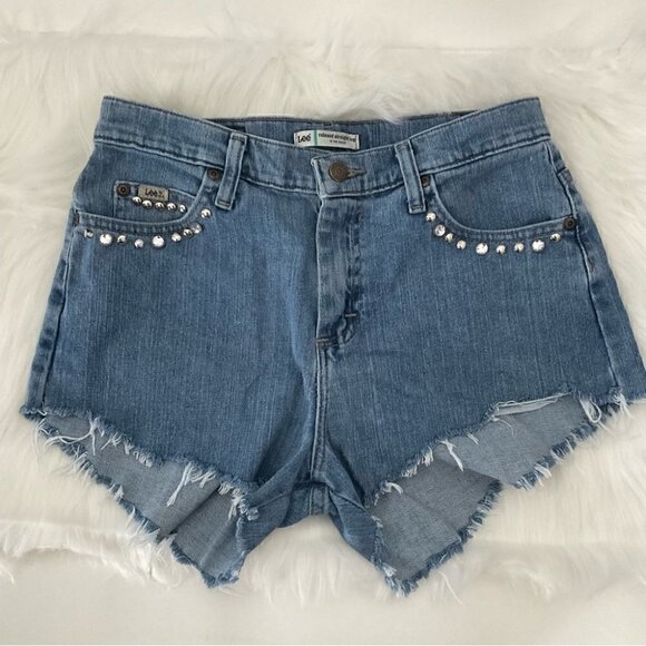 Vintage Lee Shorts Size 6 - Picture 1 of 7